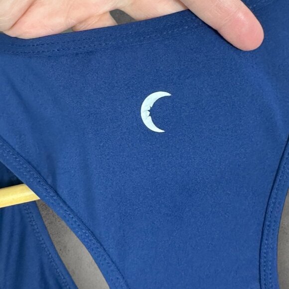 Zyia Active Navy Blue Havana Cinch Top Size XL Side Ruching Tank Tee Athletic - Picture 11 of 14